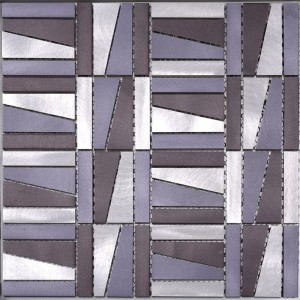 Supplier Purple Colorful Metal Mosaic Tile For Interior Wall