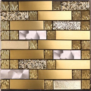 Backsplash Mosaics for Sale Gold Metal Art Mosaic