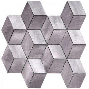 Aluminum Grey Matt Finish Tiles for Bathroom Kitchen Wall