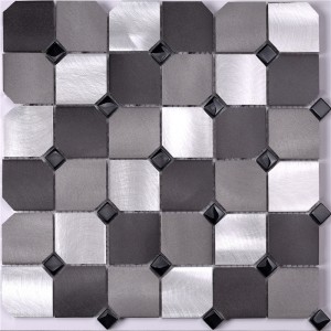 Glass and Alu Mosaic House Front Wall Design Tiles