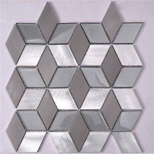 Easy Clean Diamond/Rhombus Shaped Mosaic Tiles