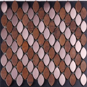 Oval mosaic Leaf Shape Foliage Mosaic Tile for Deco