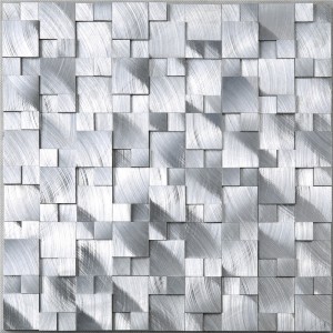 HXM13 Hot Sale Silver Aluminum Alloy 3d Bathroom Tiles