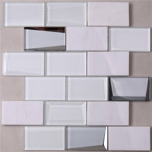 HMB48 New Design Self Adhesive 3d Gel Cube 3d Mosaic Wall Tiles