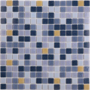 Low Price Iridescent Swimming Pool Glass Mosaic Tile 4mm Thickness