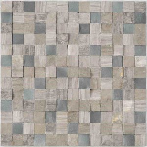 Competitive Price Home Art Design Cube 3D Interior Natural Decoration Stone Mosaic Wall Tile