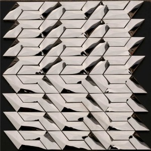 Crazy Metal Pattern Irregular Mosaic Wall Tile