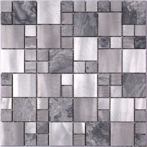 Siberian Honed/Polished Stone Metal Blend Mosaic Tile