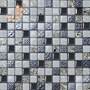AE01 China suppliers moroccan crystal glass wall tile paper mosaic