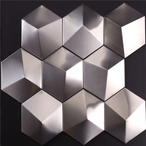 Sliver Stereo Three D Mosaic Tile for Hotel Lobby HSW-18040